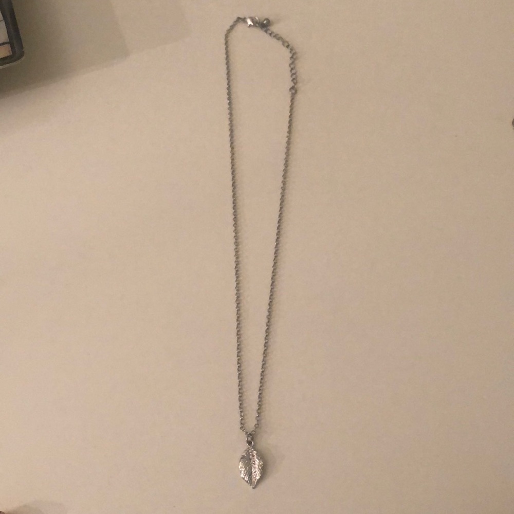 Silver Leaf Necklace